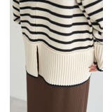 アンチピリングモックネックバックスリットニット | earth music&ecology | 詳細画像33