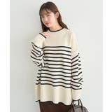 アンチピリングモックネックバックスリットニット | earth music&ecology | 詳細画像2