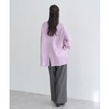 アンチピリングモックネックバックスリットニット | earth music&ecology | 詳細画像26