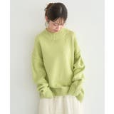 アンチピリングモックネックバックスリットニット | earth music&ecology | 詳細画像9