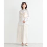 SET2点 ロングシャツ+リボンビスチェ | earth music&ecology  | 詳細画像16 