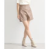シンセティックレザーショートパンツ | earth music&ecology  | 詳細画像3 