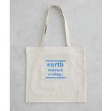 アイボリー | バイカラーロゴトートバッグ | earth music&ecology
