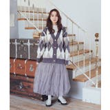 ループ編みアーガイルカーディガン | earth music&ecology | 詳細画像23