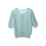 リボン柄透かし編みニットカーディガン | earth music&ecology  | 詳細画像29