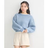 ポコポコジャガードニットプルオーバー | earth music&ecology  | 詳細画像2