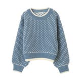 ポコポコジャガードニットプルオーバー | earth music&ecology  | 詳細画像30