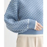 ポコポコジャガードニットプルオーバー | earth music&ecology  | 詳細画像19