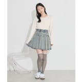 デニムプリーツスカパン | earth music&ecology  | 詳細画像12 