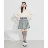 デニムプリーツスカパン | earth music&ecology  | 詳細画像13 