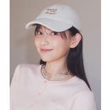 アイボリー | メッセージ刺繍パイルキャップ | earth music&ecology 