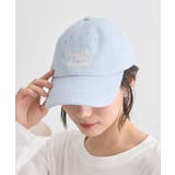 ライトブルー | メッセージ刺繍パイルキャップ | earth music&ecology 