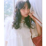 パフスリーブコットンフリルブラウス | earth music&ecology | 詳細画像5