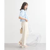 パフスリーブコットンフリルブラウス | earth music&ecology | 詳細画像30