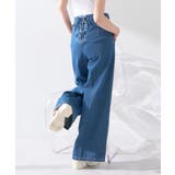 フロントZIPバックレースアップデニム | earth music&ecology  | 詳細画像12 