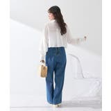 フロントZIPバックレースアップデニム | earth music&ecology  | 詳細画像15 