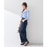 フロントZIPバックレースアップデニム | earth music&ecology  | 詳細画像7 