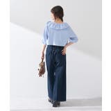 フロントZIPバックレースアップデニム | earth music&ecology  | 詳細画像8 