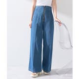 フロントZIPバックレースアップデニム | earth music&ecology  | 詳細画像9 