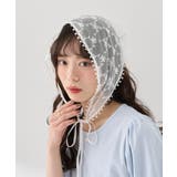 フラワーチュールレースバブーシュカ | earth music&ecology | 詳細画像1