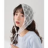 フラワーチュールレースバブーシュカ | earth music&ecology | 詳細画像4