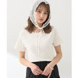 アイボリー | ドットプリントTシャツ | earth music&ecology