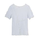 サックスブルー | レースメロープルオーバー | earth music&ecology