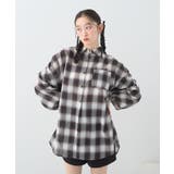 2wayショルダードロストリボンチェックシャツ | earth music&ecology | 詳細画像22