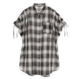 2wayショルダードロストリボンチェックシャツ | earth music&ecology | 詳細画像48