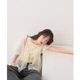 SET2点チュールバルーンブラウス+ロゴタンク | earth music&ecology | 詳細画像11