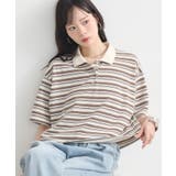 レトロボーダーポロシャツ | earth music&ecology  | 詳細画像1 