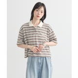 レトロボーダーポロシャツ | earth music&ecology  | 詳細画像3 