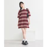 レトロボーダーラガーミニワンピース | earth music&ecology | 詳細画像11