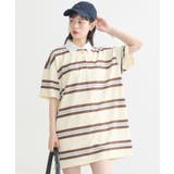 ボーダーブルー | レトロボーダーラガーミニワンピース | earth music&ecology