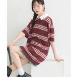 ボーダーピンク | レトロボーダーラガーミニワンピース | earth music&ecology