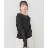 レース×アイレットプルオーバー | earth music&ecology | 詳細画像12