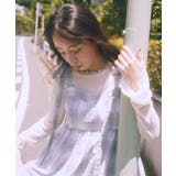 チェックパターンバルーンキャミビスチェ | earth music&ecology  | 詳細画像2 