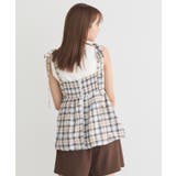 チェックパターンバルーンキャミビスチェ | earth music&ecology  | 詳細画像8 