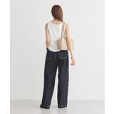 フリルロゴノースリーブプルオーバー | earth music&ecology  | 詳細画像8 