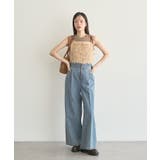 【WEB限定】ベロアリボンフェザービスチェ | earth music&ecology | 詳細画像19