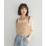 【WEB限定】ベロアリボンフェザービスチェ | earth music&ecology | 詳細画像28