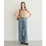 【WEB限定】ベロアリボンフェザービスチェ | earth music&ecology  | 詳細画像19 