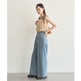 【WEB限定】ベロアリボンフェザービスチェ | earth music&ecology  | 詳細画像20 