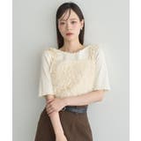 【WEB限定】ベロアリボンフェザービスチェ | earth music&ecology  | 詳細画像22 