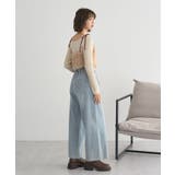 【WEB限定】ベロアリボンフェザービスチェ | earth music&ecology  | 詳細画像30 