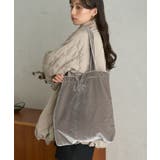 【WEB限定】ベロアトートバッグ | earth music&ecology  | 詳細画像6 