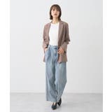 タックホックデニムパンツ | earth music&ecology  | 詳細画像38 