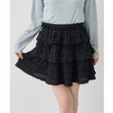 ブラック | フリフリミニスカート | earth music&ecology 