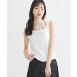 マルチwayネックホルターレースタンク | earth music&ecology  | 詳細画像1 
