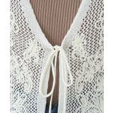 フラワー刺繍メッシュベスト | earth music&ecology | 詳細画像15